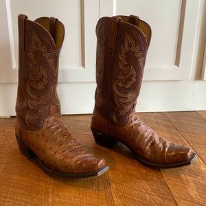 Lucchese Heritage Handmade Full Quill Ostrich Boots